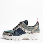 Sneakers Blaze Lurex - Baskets running argentées femme.