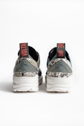 Sneakers Blaze Lurex - Baskets running argentées femme.