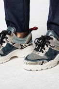 Sneakers Blaze Lurex - Baskets running argentées femme.