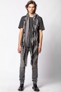 Foulard Kerry Garden - Foulard homme motif tête de mort.