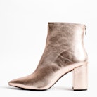 Glimmer Crush Ankle Boots - Women’s heeled ankle boots in metallic leather.