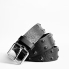 Bradley Belt - Men’s black leather belt.