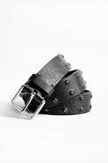 Bradley Belt - Men’s black leather belt.