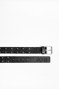 Bradley Belt - Men’s black leather belt.