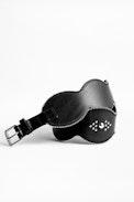 Dixie Belt - Women’s black belt in grained leather.