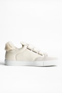 Sneakers ZV1747 Shearling - Baskets à scratch femme en cuir.