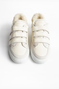 Sneakers ZV1747 Shearling - Baskets à scratch femme en cuir.