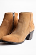 Molly Suede Ankle Boots - Women’s heeled ankle boots in suede leather.