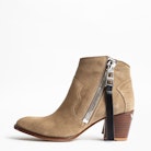 Molly Suede Zip Ankle Boots - Women’s heeled ankle boots in suede leather.