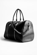 Sac Sunny Xl Sérotonine - Sac week-end en cuir grainé noir.