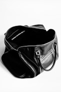 Sac Sunny Xl Sérotonine - Sac week-end en cuir grainé noir.