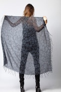 Noe Leo Scarf - Women’s cashmere and silk printed scarf.