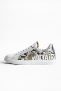 ZV1747 Wild Sneakers - Women’s snake print leather sneakers.
