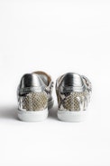 ZV1747 Wild Sneakers - Women’s snake print leather sneakers.