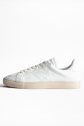Sneakers ZV1747 Low Used Men - Baskets homme blanches en cuir.