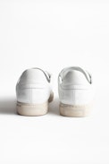 Sneakers ZV1747 Low Used Men - Baskets homme blanches en cuir.