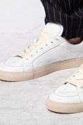 Sneakers ZV1747 Low Used Men - Baskets homme blanches en cuir.