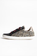 Ao Studs Zadig Sneakers - Women’s black low-top sneakers.