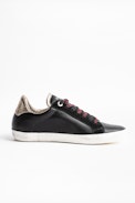 Ao Studs Zadig Sneakers - Women’s black low-top sneakers.