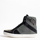 High Flash Lurex Sneakers - Women’s high top sneakers, “lightning bolt” motif.