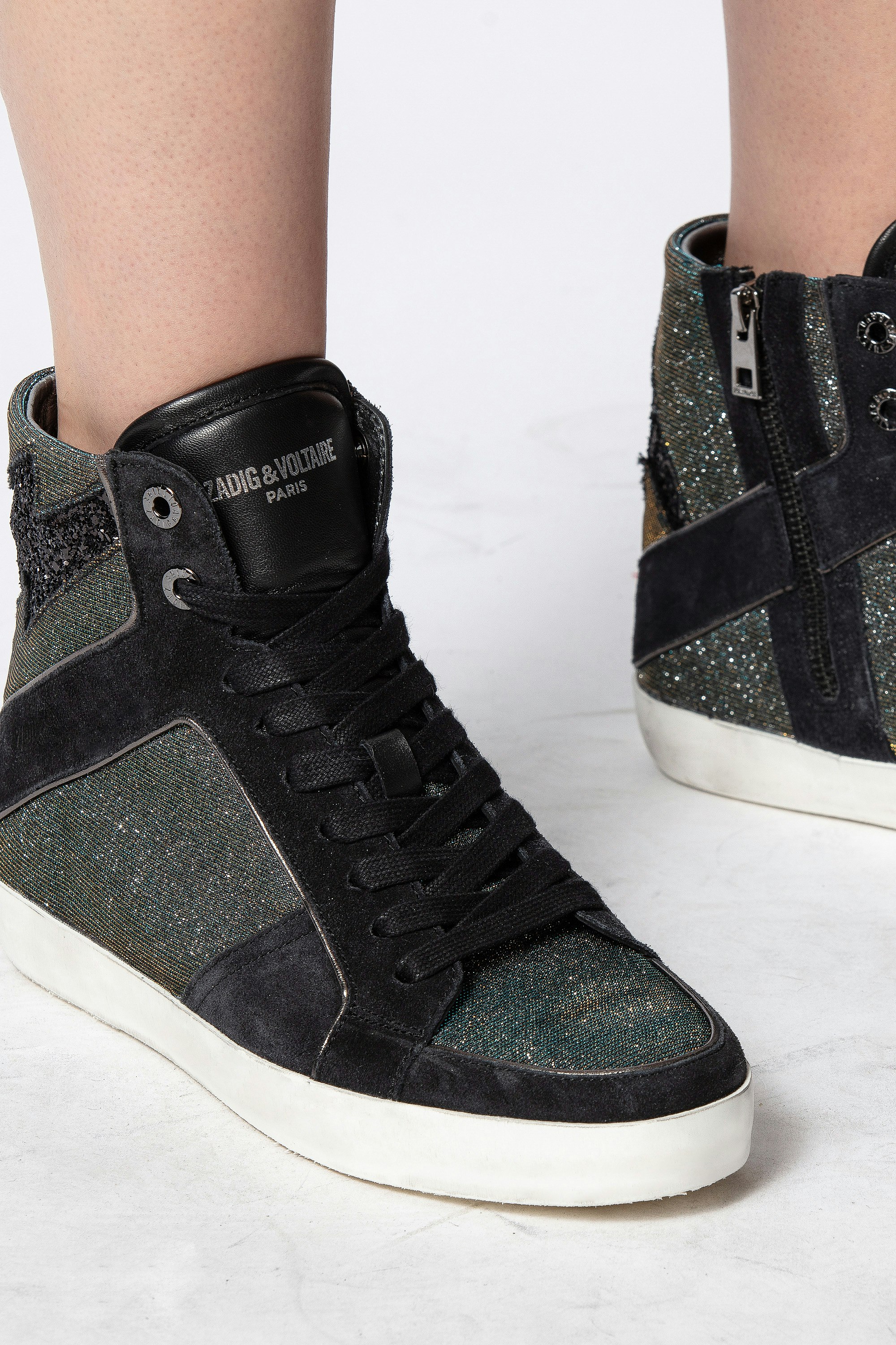 zadig and voltaire high top sneakers