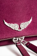 Clutch Rock Suede Patent - Damen-Clutch aus Wildleder.