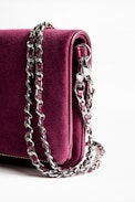 Clutch Rock Suede Patent - Damen-Clutch aus Wildleder.