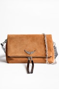 Sac Rocky Suede Patent - Sac femme en cuir suédé.