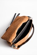 Sac Rocky Suede Patent - Sac femme en cuir suédé.