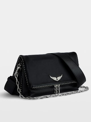 Rocky Studs Bag - Iconic Rocky bag in grained leather adorned with silver studs.