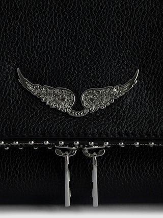 Rocky Studs Bag - Iconic Rocky bag in grained leather adorned with silver studs.