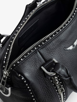 XS Sunny Studs Bag - Iconic Sunny XS bag in grained leather adorned with silver studs.