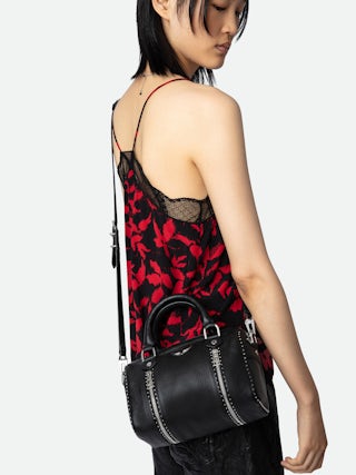 XS Sunny Studs Bag - Iconic Sunny XS bag in grained leather adorned with silver studs.