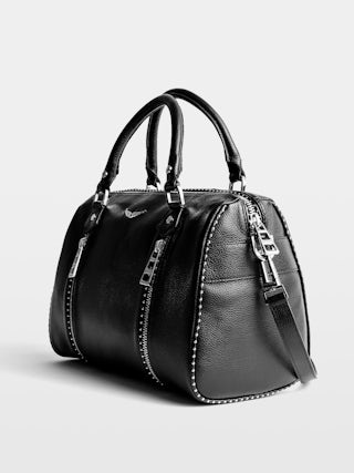 Sunny Medium Studs Tasche - Ikonische Sunny Medium Tasche aus genarbtem Leder, verziert mit silbernen Nieten.