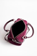 Sac Xs Sunny Suede Patent - Petit sac femme en cuir suédé.