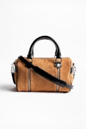 Tasche Xs Sunny Suede Patent - Kleine Damentasche aus Wildleder.