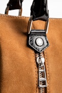 Tasche Xs Sunny Suede Patent - Kleine Damentasche aus Wildleder.