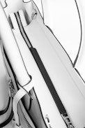 Candide Medium Zip Bag - Women's white bag in smooth leather.