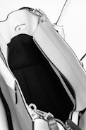 Candide Medium Zip Bag - Women's white bag in smooth leather.