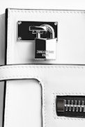Candide Medium Zip Bag - Women's white bag in smooth leather.
