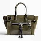 Candide Medium Zip Bag - Women’s two-tone leather bag.