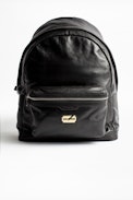 Sac Jordan - Sac à dos homme en cuir noir.
