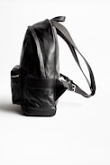 Sac Jordan - Sac à dos homme en cuir noir.