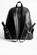 Sac Jordan - Sac à dos homme en cuir noir.