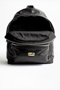 Sac Jordan - Sac à dos homme en cuir noir.