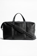 Tasche Jamie Biker - Schwarze Herren-Reisetasche aus Leder.