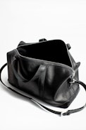Tasche Jamie Biker - Schwarze Herren-Reisetasche aus Leder.