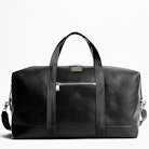 Tasche Jamie Biker - Schwarze Herren-Reisetasche aus Leder.