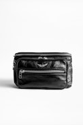 Sac Banane Crush - Sac banane noir femme en cuir.