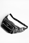 Sac Banane Crush - Sac banane noir femme en cuir.